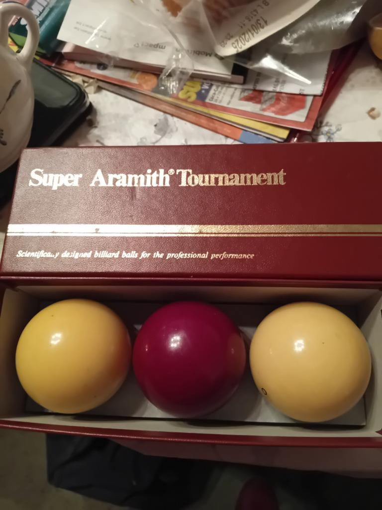 Biljartballen Super Aramith Tournament, Ophalen of Verzenden, Zo goed als nieuw