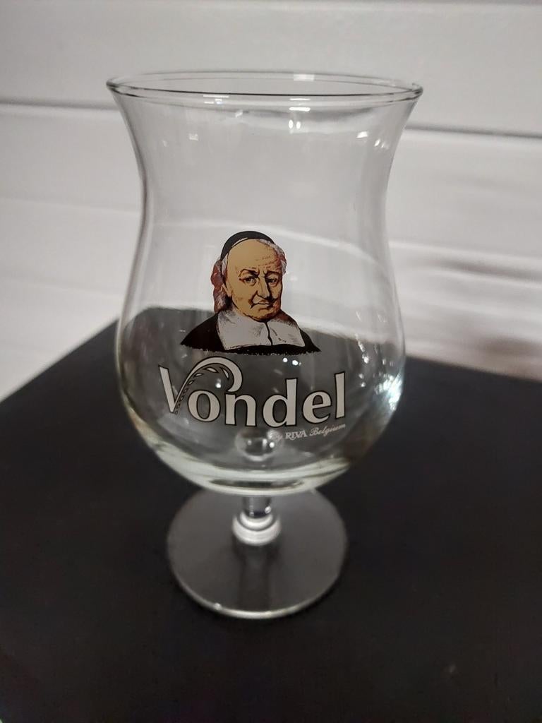Vondel bierglas op voet, Verzamelen, Ophalen of Verzenden, Zo goed als nieuw, Bierglas