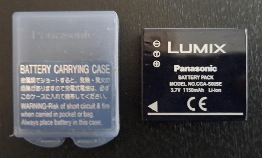 2 Panasonic Lumix CGA-S005E 3.7V 1150 mAh Li-Ion batterijen, Enlèvement ou Envoi, Comme neuf, Rechargeable