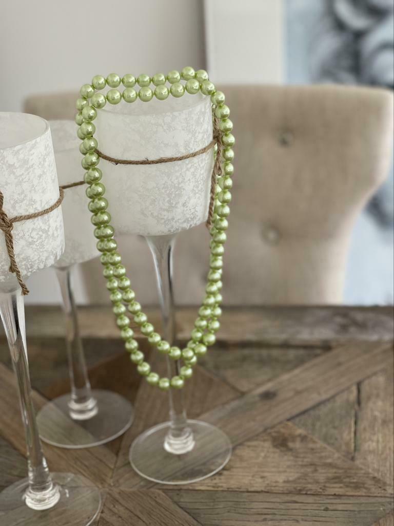 Ketting Parels, Bijoux, Sacs & Beauté, Colliers, Enlèvement ou Envoi, Neuf, Vert, Synthétique