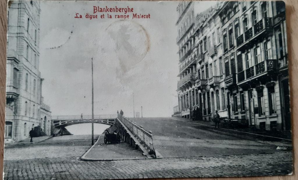 Carte postale BLANKENBERGE rampe MALECOT HELLING Digue, Enlèvement ou Envoi