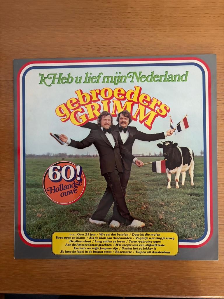 LP – 'k Heb u lief mijn Nederland (Gebroeders Grimm), Ophalen, Gebruikt, 12 inch, Nederlandstalig