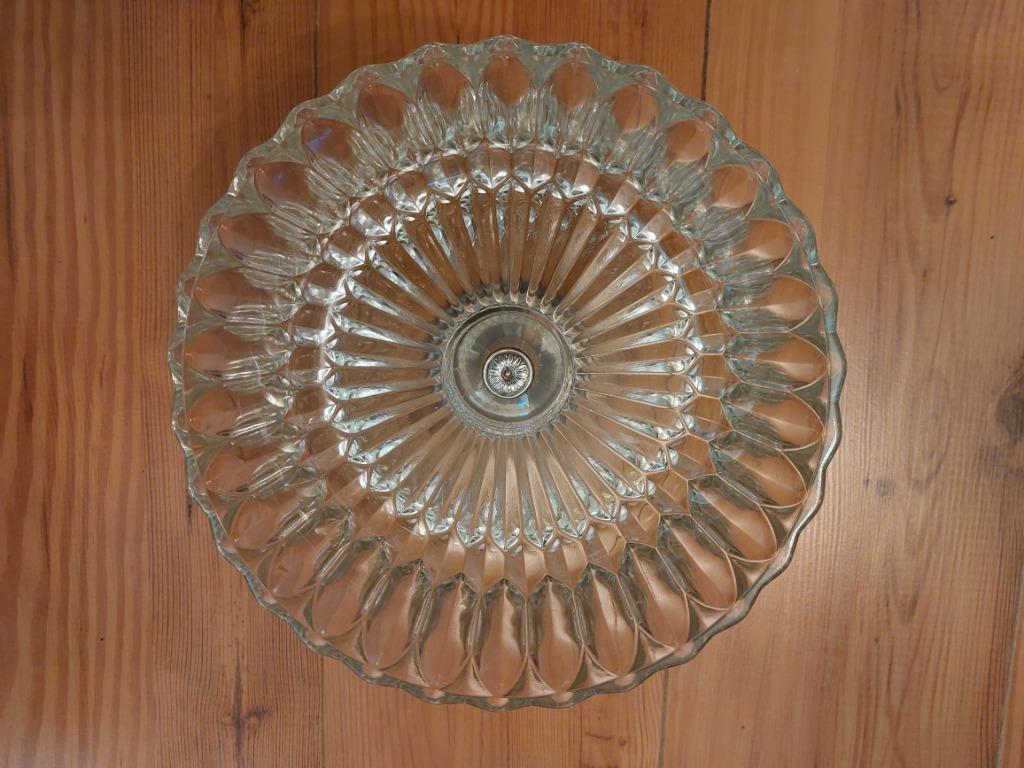 Coupe à fruit en cristal sur pied argenté., Antiquités & Art, Enlèvement ou Envoi