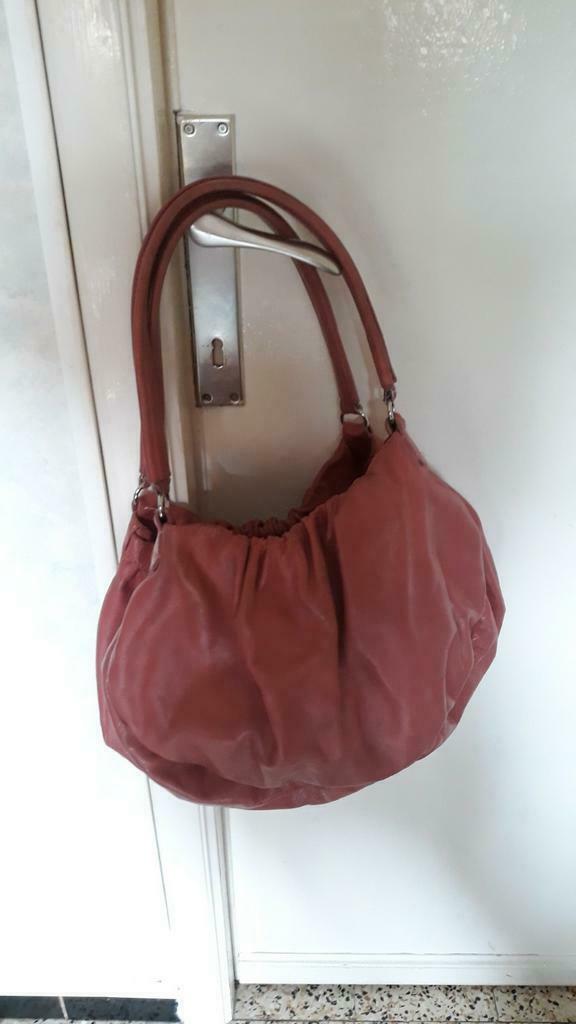 Sac Vanessa Bruno cuir vieux rose, Envoi, Utilisé, Rose, Sac à main