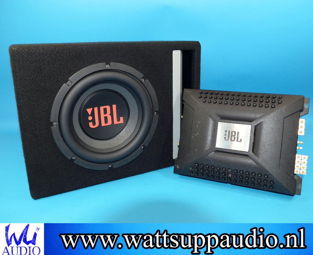 JBL GT3-10 subwoofer 10 inch + JBL Power P80.4 versterker, Ophalen of Verzenden, Gebruikt