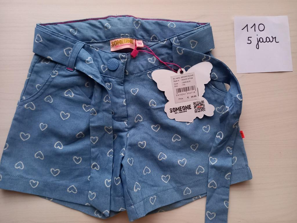 NIEUW shortje Someone maat 110/5 jaar meisje, Kinderen en Baby's, Kinderkleding | Maat 110, Broek, Meisje, Nieuw, Ophalen of Verzenden