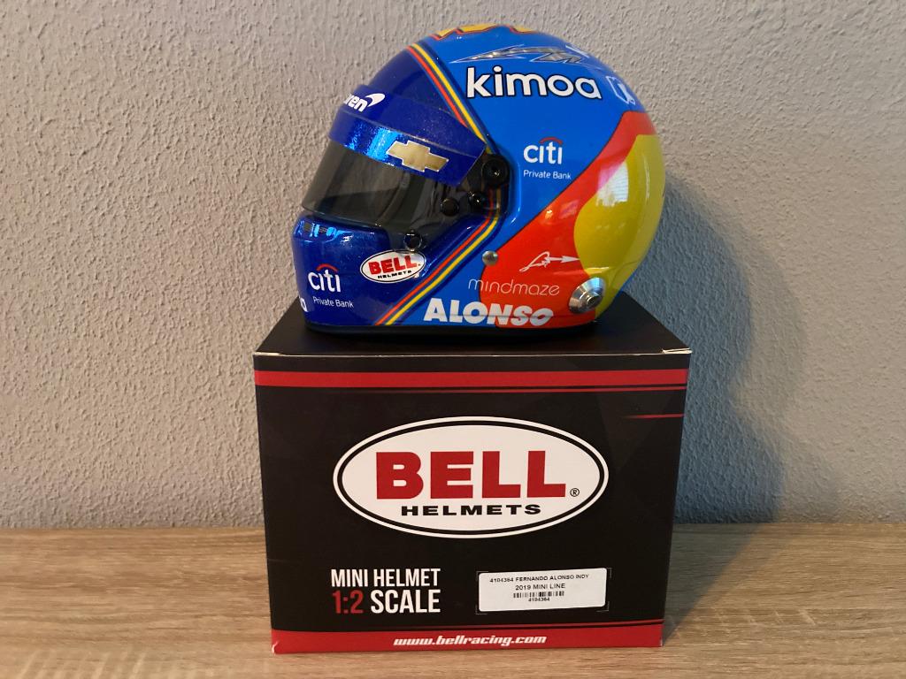 Fernando Alonso 1:2 helm Indy 500 2019 Chevrolet Mclaren, Ophalen of Verzenden, Nieuw, Formule 1