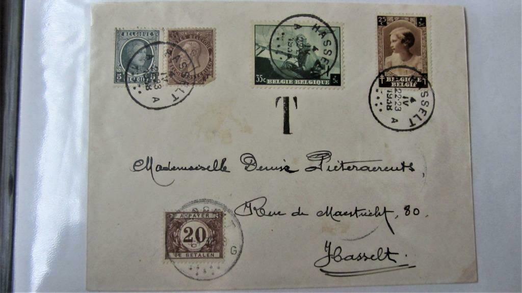 POSTZEGELS OP BRIEF- KONINGSHUIS., Met stempel, Koninklijk huis, Ophalen of Verzenden, Gestempeld