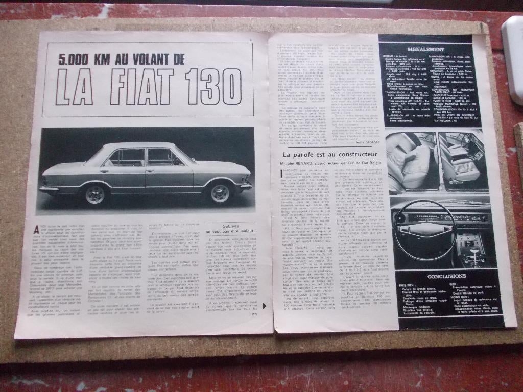 FIAT VERSCHILLENDE TESTS JAREN 60 - 70, Ophalen of Verzenden, Gelezen, Overige merken