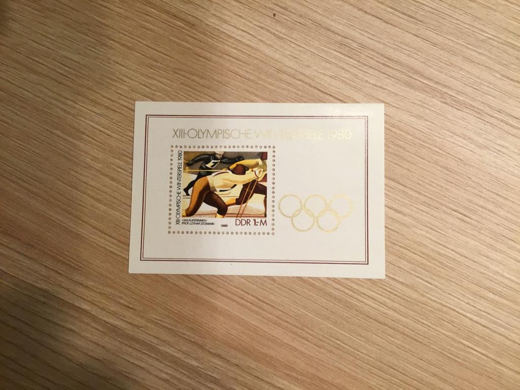 Postzegelblokje Olympische wintetspelen, Ophalen of Verzenden, Postfris, Sport