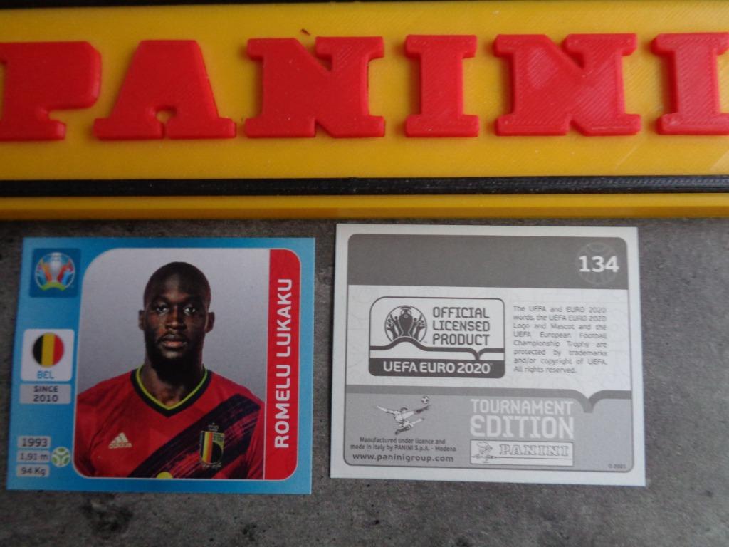 Autocollant de football PANINI TOURNOI EURO 2020 ED.l LUKAKU, Hobby & Loisirs créatifs, Envoi, Autocollant