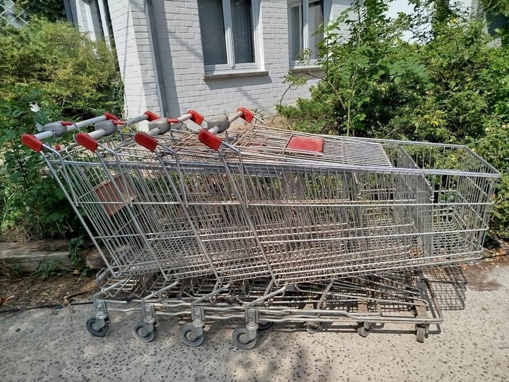 Winkelkar winkelwagen kar op wielen, Ophalen, Zo goed als nieuw