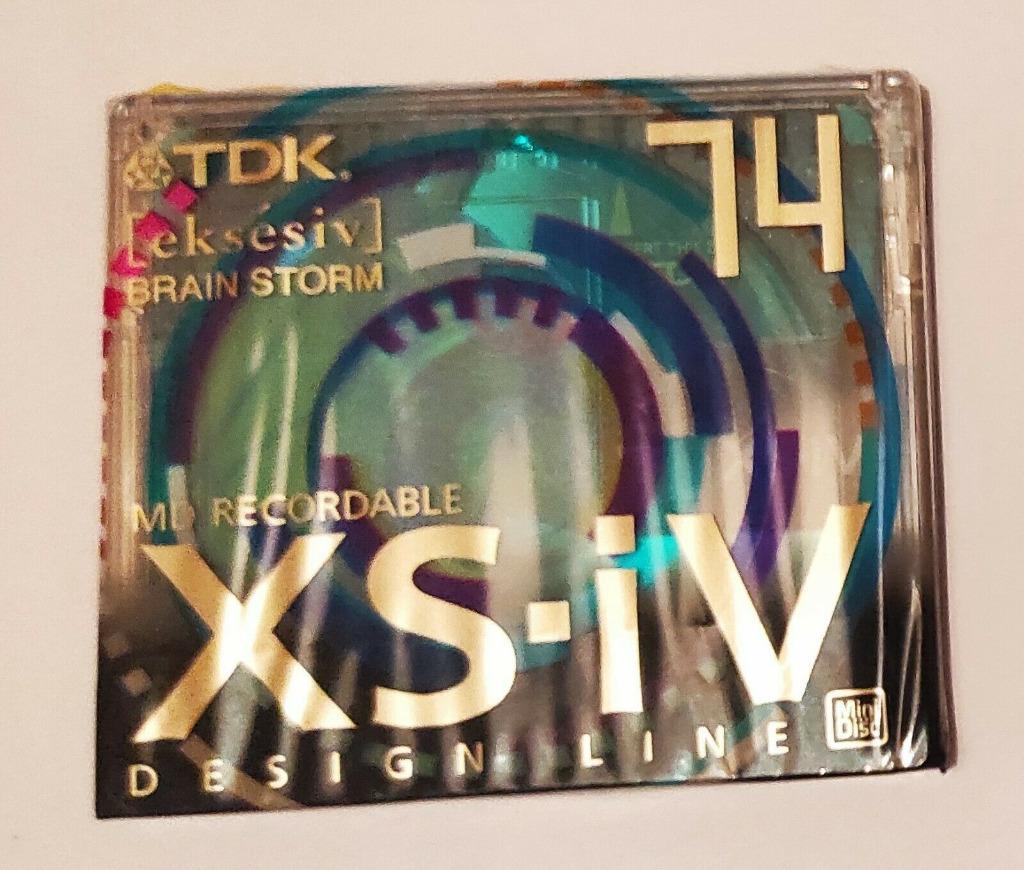 Minidisc TDK MDXS74BCEA - XS-iV Design Line Brain Storm NOUV, Envoi, Lecteur MiniDisc