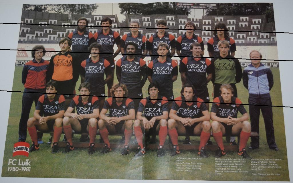 Affiche panoramique 1980 - 1981 / FC Liège, Envoi, Utilisé, Affiche, Image ou Autocollant
