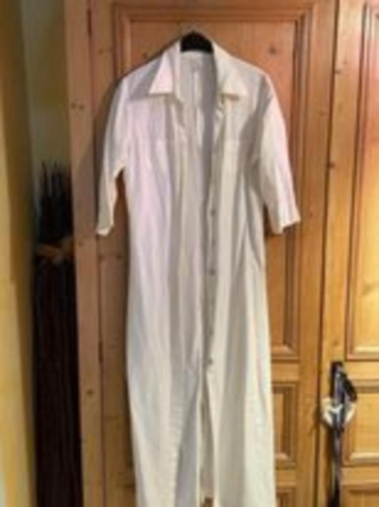 Witte lange vest of hemdsjurk van MK S, Kleding | Dames, Mie katoen, Wit, Ophalen of Verzenden, Zo goed als nieuw