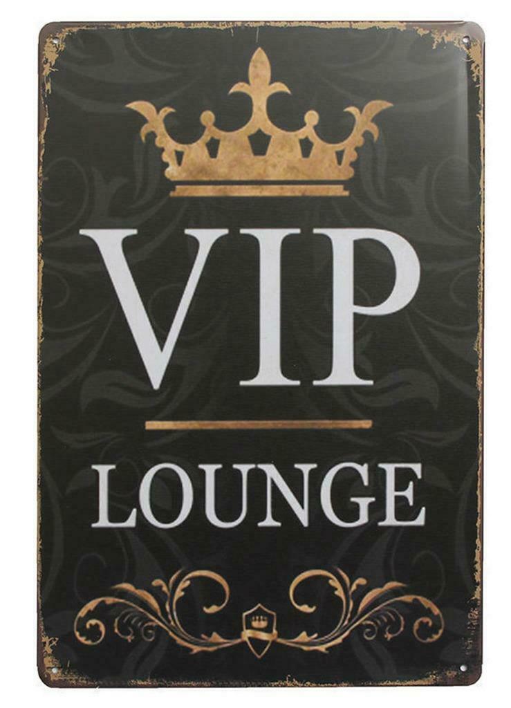 USA metalen plaat VIP Lounge - boudoir stijl - 30x20cm - NEW, Envoi, Neuf, Panneau publicitaire