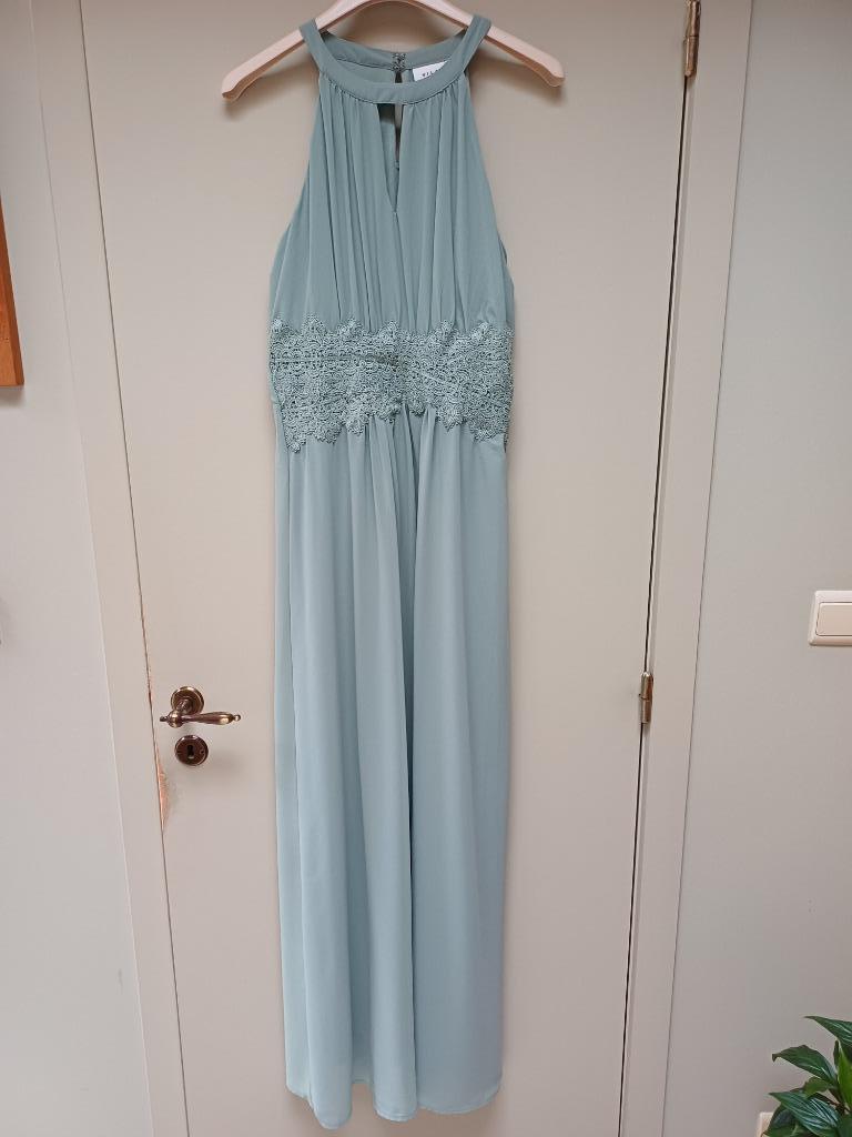 Muntgroen Galakleed  VILA maat 38, Kleding | Dames, Maat 38/40 (M), Vila, Ophalen of Verzenden, Zo goed als nieuw