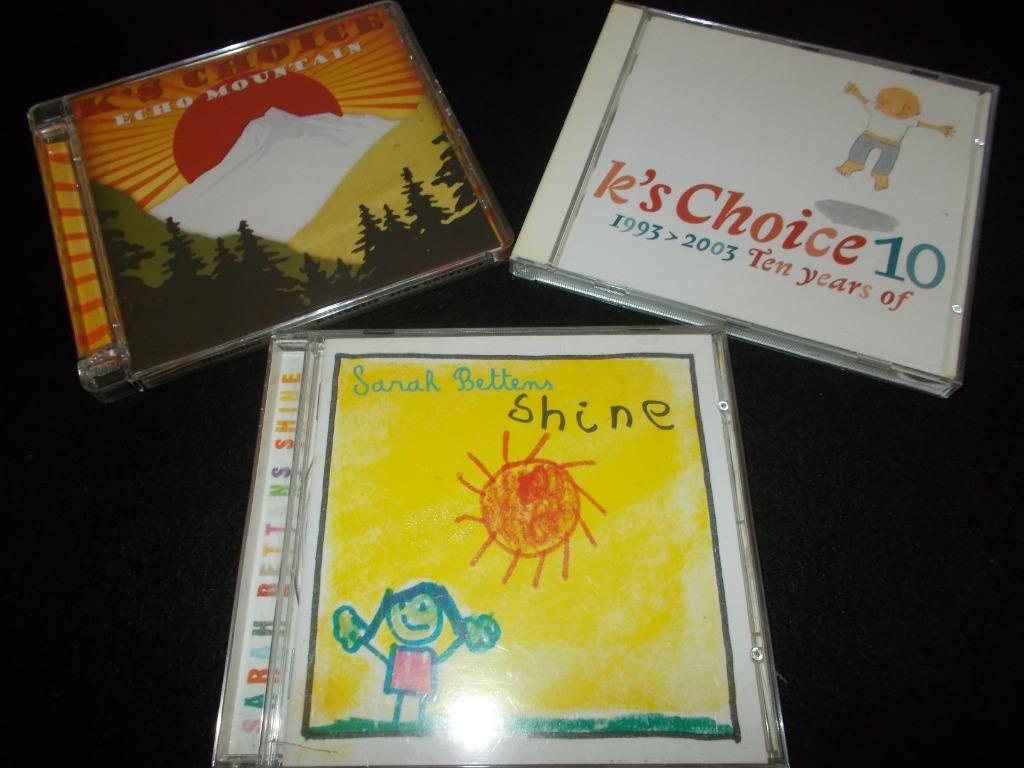 K's CHOICE, SARAH BETTENS - 4CD's samen te koop in 1 Lot., Ophalen, Zo goed als nieuw, Poprock