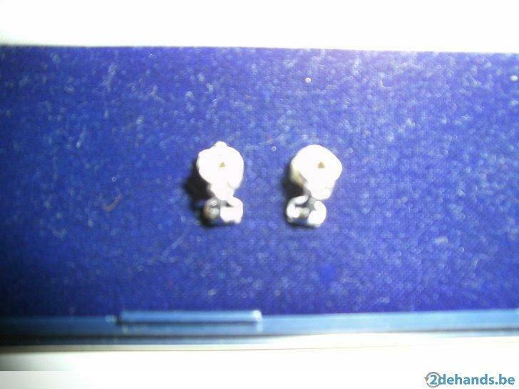 Boucles d'oreilles Jewel-Koppel avec 2 (pierres précieuses), Puces ou Clous, Enlèvement ou Envoi, Utilisé, Autres matériaux