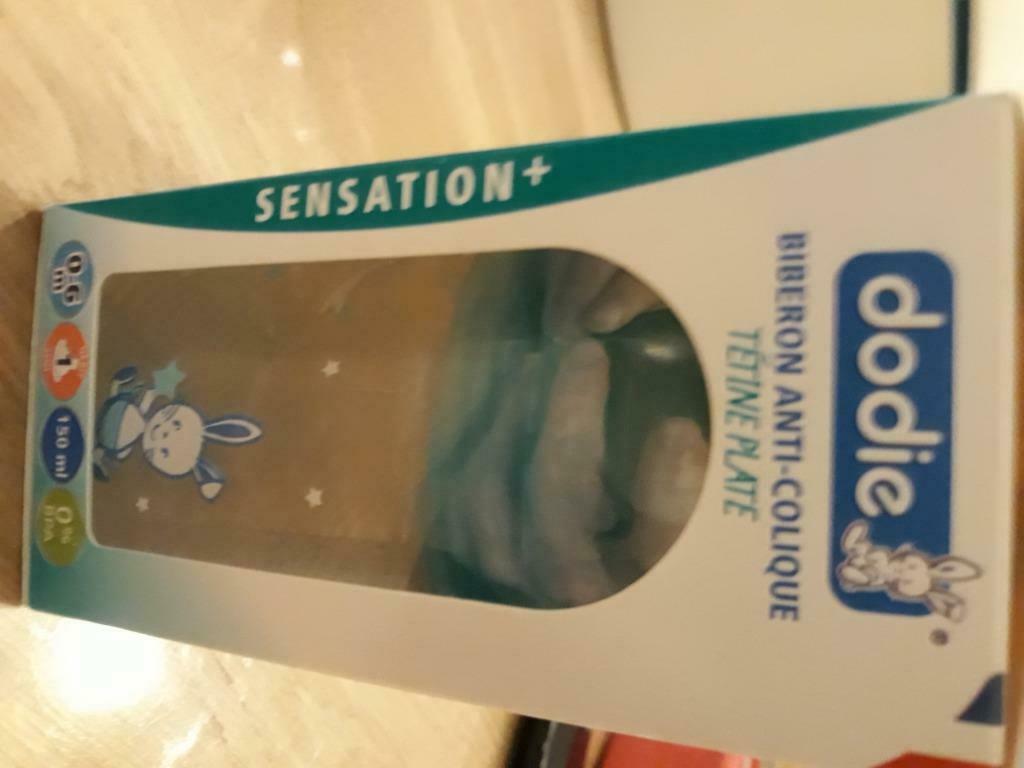 Dodie zuigfles 150ml transparant 0-6 maand ronde speen debie, Enlèvement ou Envoi, Neuf, Chauffe-biberons et petits pots
