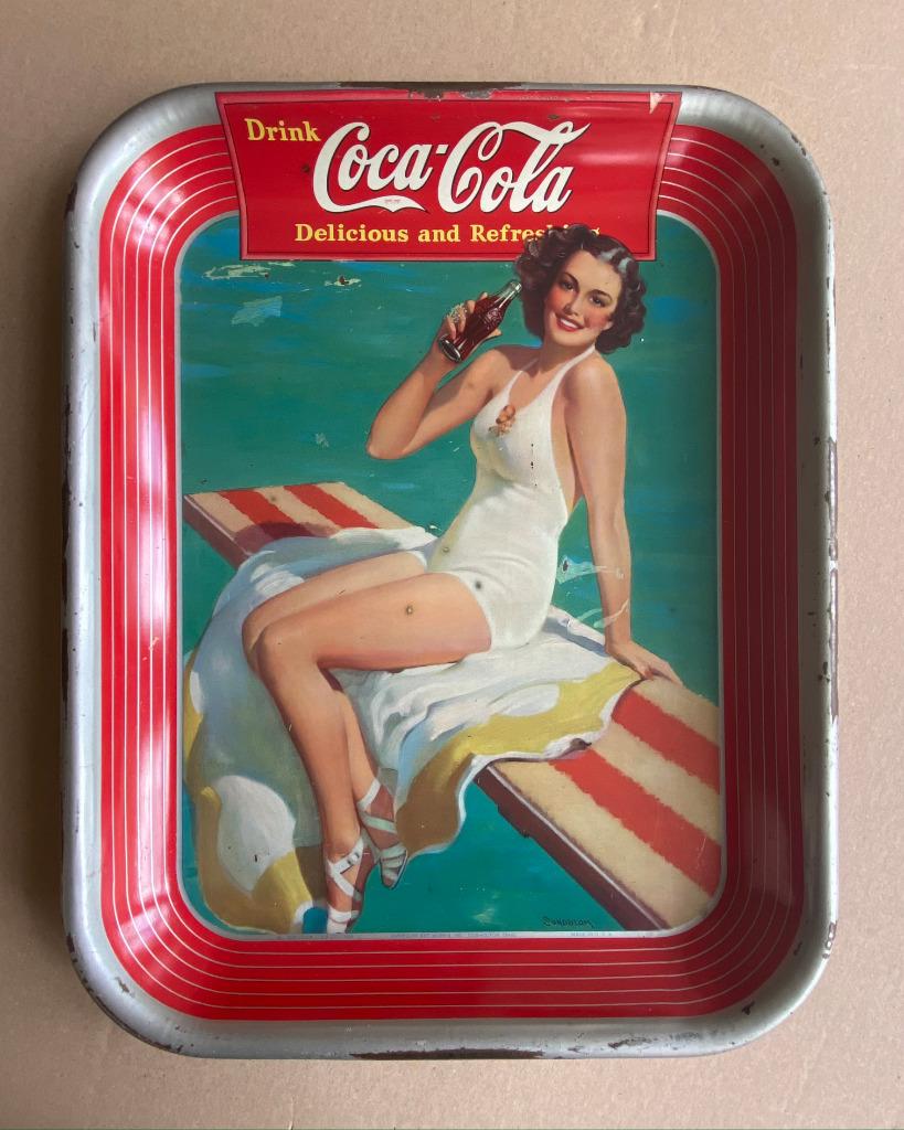 COCA COLA plateaux 1937 • 1939 • 1950, Enlèvement ou Envoi