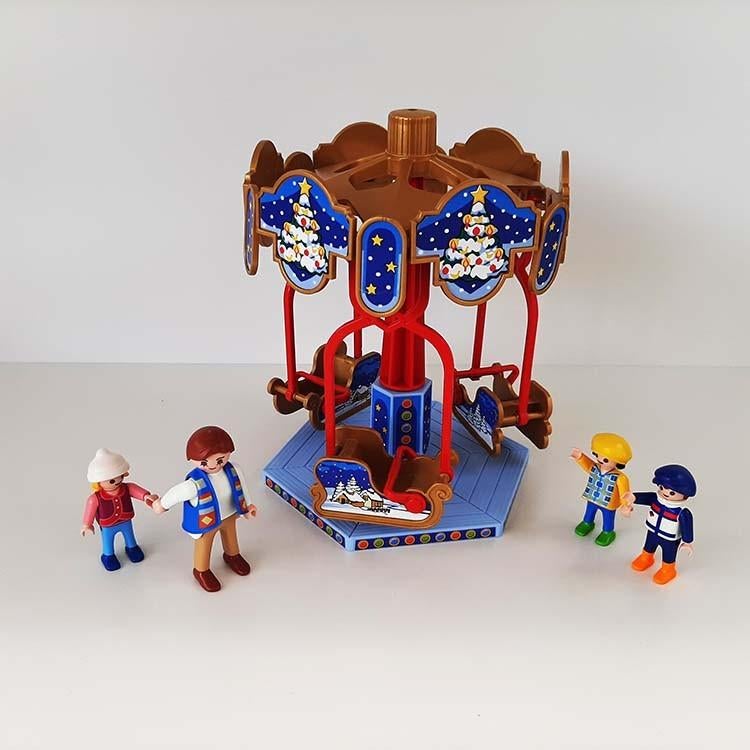 playmobil 4888 kerst draaimolen, Ophalen