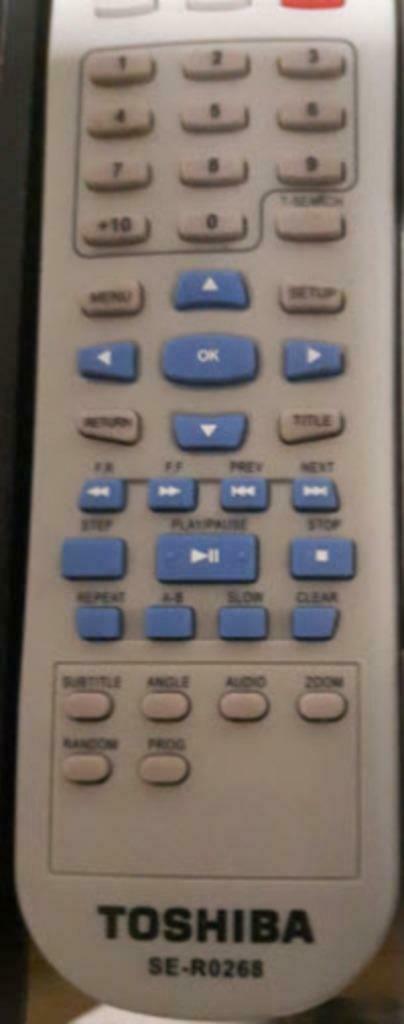 Afstandsbediening Toshiba se-r0268, Ophalen of Verzenden, Gebruikt, Dvd-speler, Overige merken