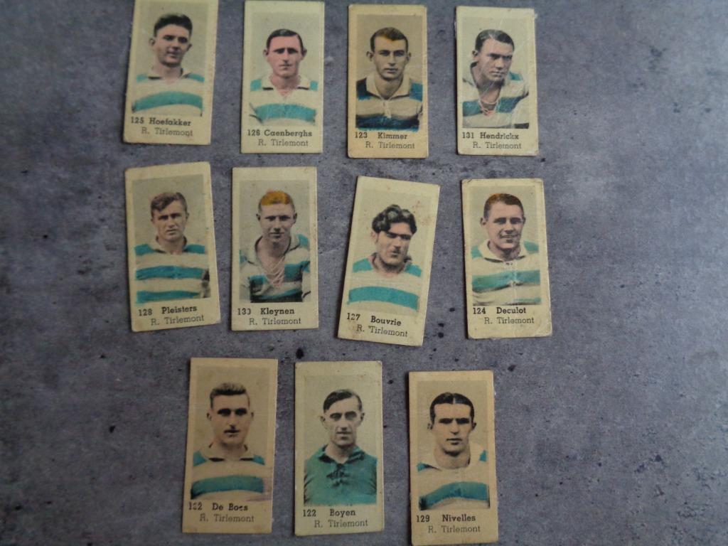 Voetbal prenten 11x ultra zeldzaam anno 1937/1938 TIENEN, Verzenden