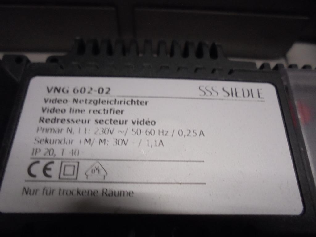 Vidéo Siedle - Redresseur secteur VNG 602 - 02, Enlèvement, Comme neuf