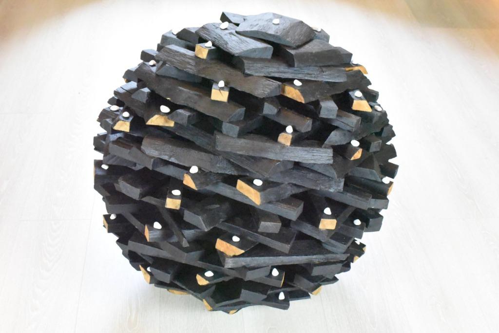 Sculture Bois et Marbre, Enlèvement ou Envoi, Comme neuf, Bois, Abstrait