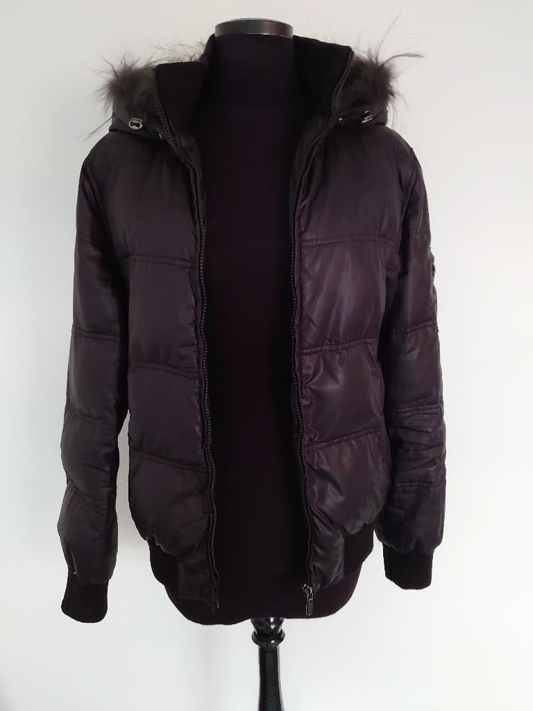 Winterjas jas vest mantel - Kocca - M - als nieuw - zwart, Kleding | Dames, Maat 38/40 (M), Zwart, Kocca, Ophalen of Verzenden