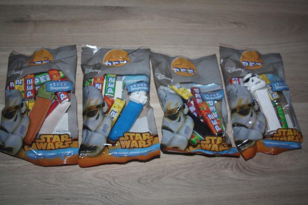 4x gesloten verpakking , P.E.Z. , Star Wars , 2018, Collections, Enlèvement ou Envoi, Neuf, Autres types