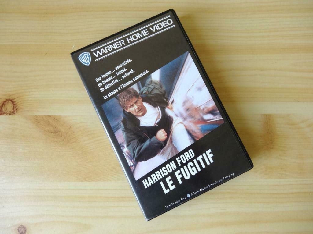 Le fugitif (1993) VHS Film Thriller Action Aventure, Vanaf 12 jaar, Ophalen, Gebruikt, Thrillers en Misdaad