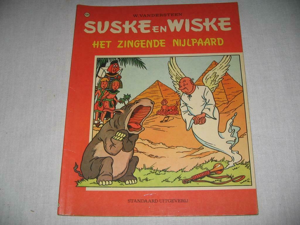 Suske en Wiske nr.131: Het zingende nijlpaard - eerste druk, Gelezen, Verzenden, Willy Vandersteen, Eén stripboek
