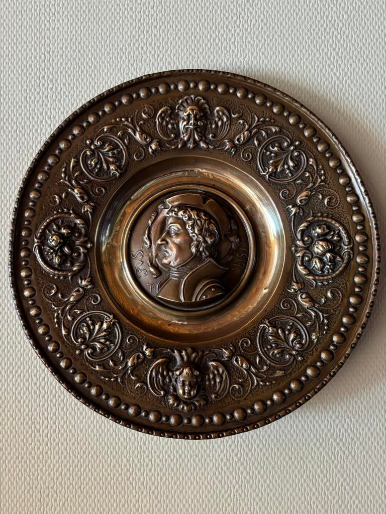 Te koop koperen wandbord, Enlèvement ou Envoi
