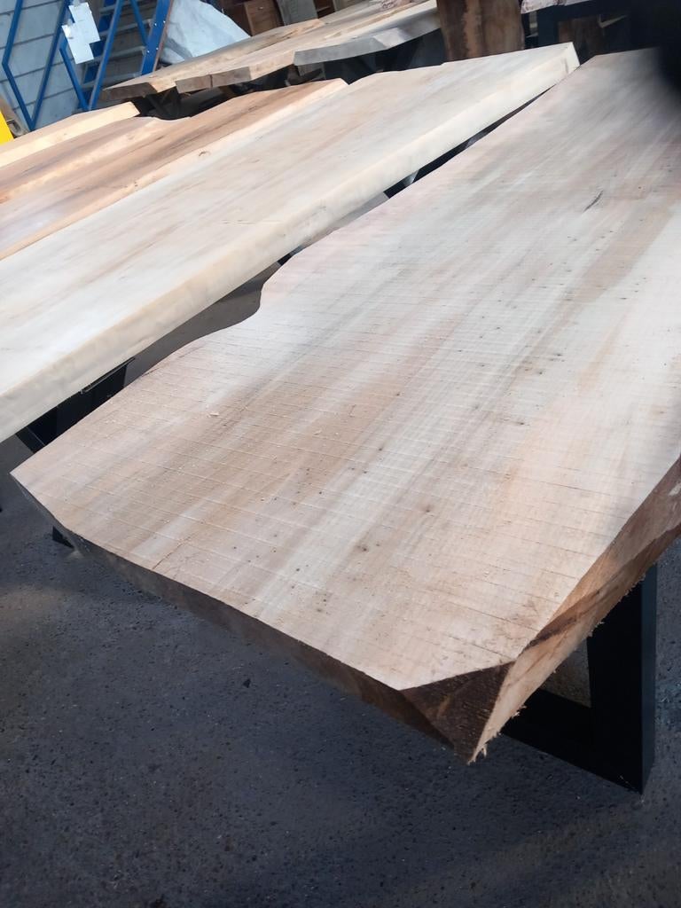 boomstamtafels tafelbladen planken, Ophalen, Nieuw