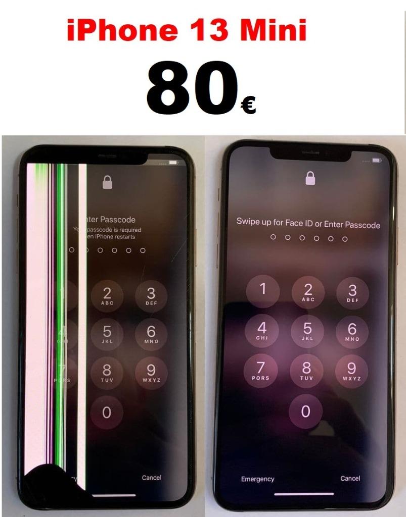 Réparation écran iPhone 13 Mini pas cher à Bruxelles 80€
