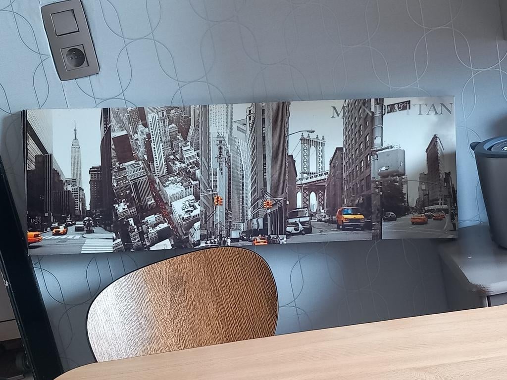Cadre manhattan, Maison & Meubles, Enlèvement, Comme neuf, Rectangulaire