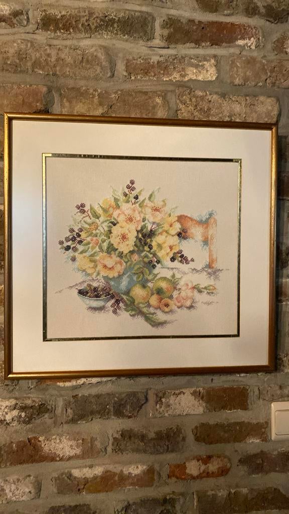 Handgemaakte gobelin 52x48cm., Ophalen of Verzenden