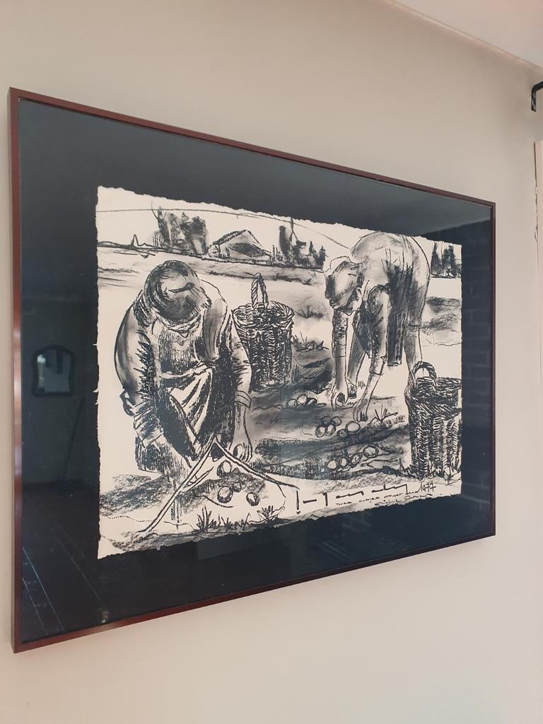 Lithographie de Stefaan Tessely 1977, Enlèvement