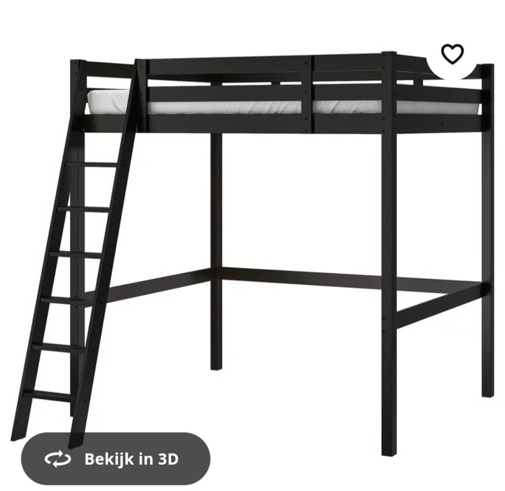Hoogslaper, Huis en Inrichting, Ophalen, Hoogslaper, 140 cm, Zo goed als nieuw