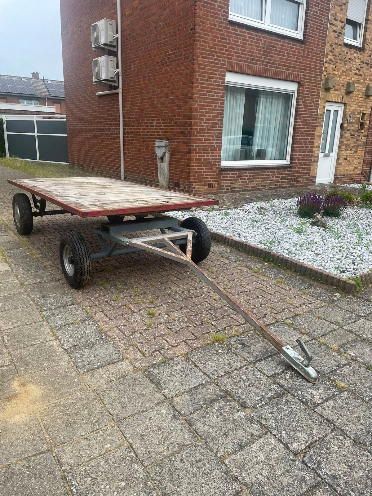 Stevige platte kar voor diverse doeleinden, Doe-het-zelf en Bouw, Transportwagens, Ophalen, Gebruikt, Transportkar