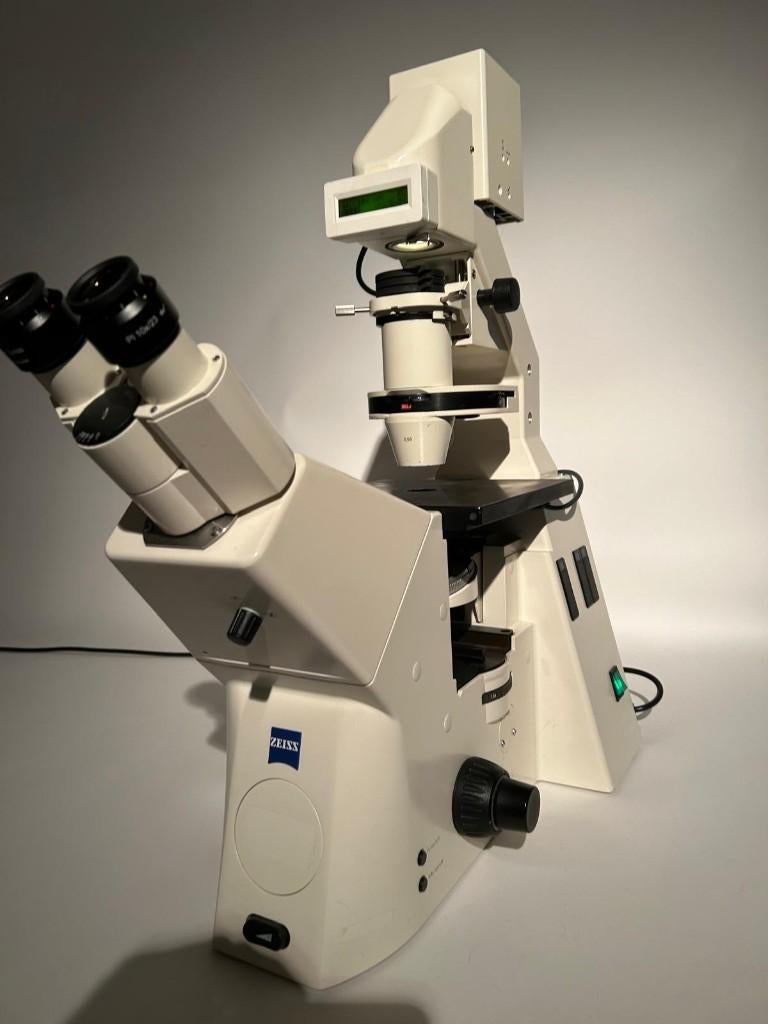 ZEISS Axiovert 200 - Inverted Microscoop, Audio, Tv en Foto, Optische apparatuur | Microscopen, Ophalen, Gebruikt, Minder dan 400x