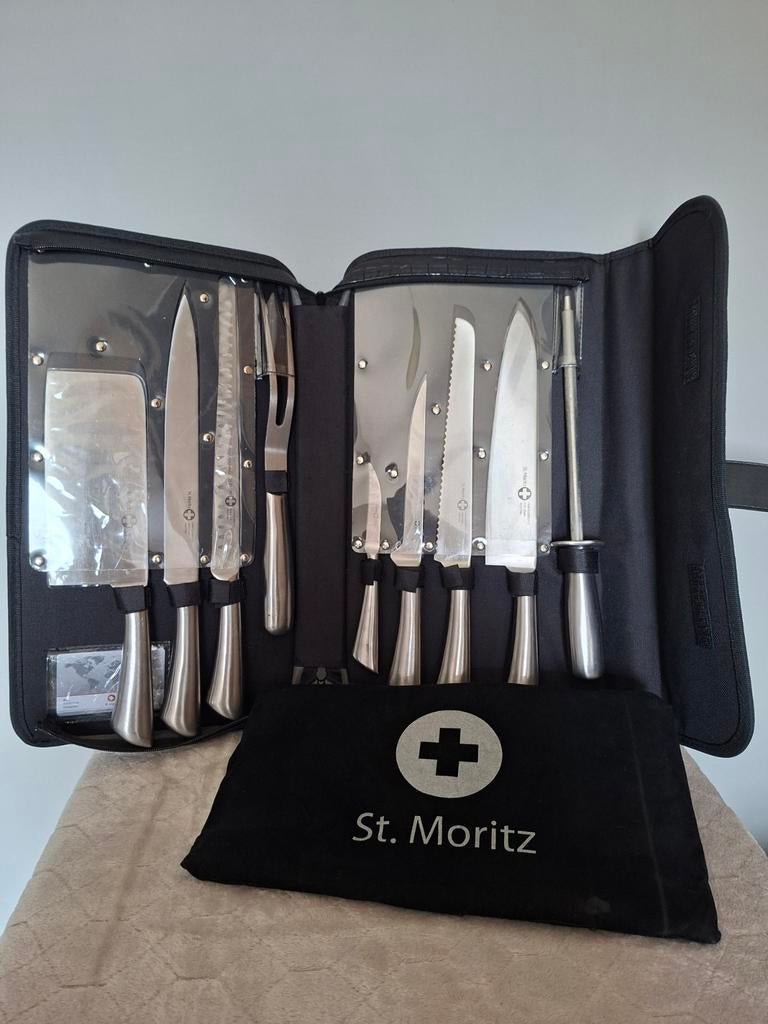 Messenset St. Moritz compleet met bijhorende tas., Ophalen