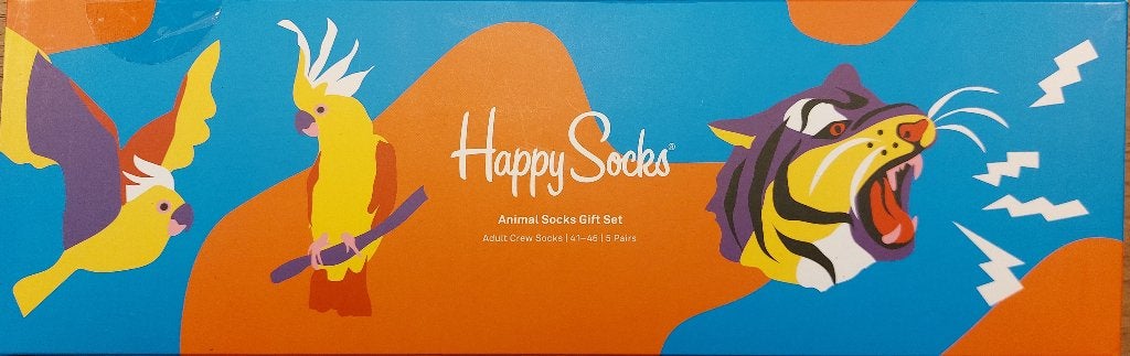 HAPPY SOCKS ANIMAL SOCKS GIFT SET (5p) maat 41-46, Kleding | Heren, Sokken en Kousen, Ophalen of Verzenden, Nieuw, Maat 43 t/m 46