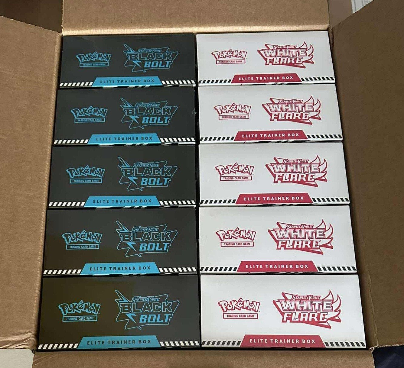 7 black bolt en white flare etb's, Ophalen, Nieuw