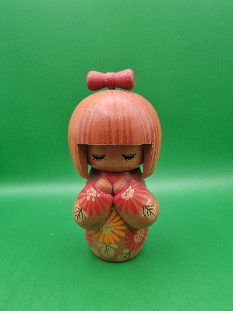 Magnifique kokeshi Kagetsu de Miyashita Hajime, Enlèvement ou Envoi, Japon, Bois, Peint