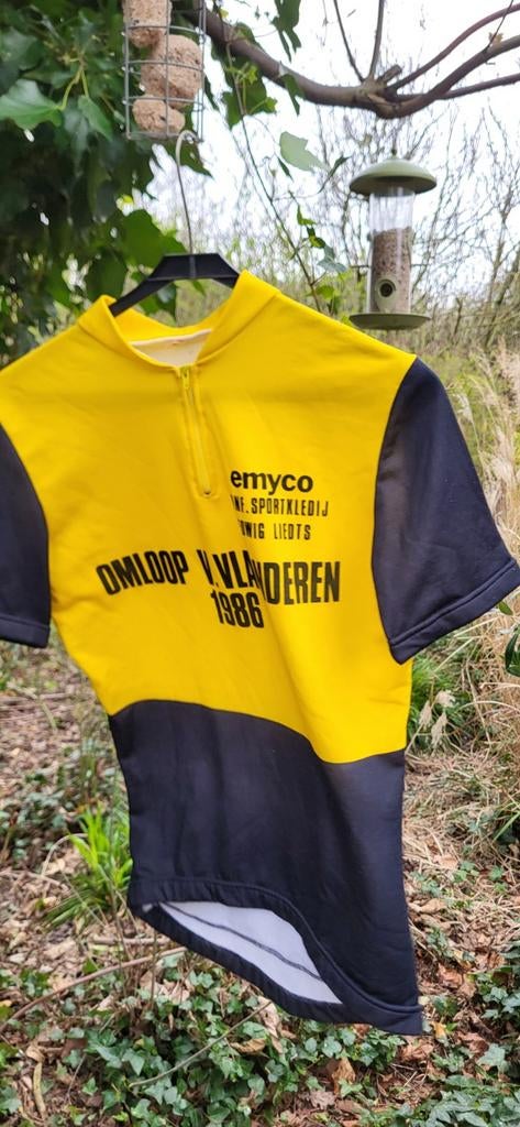 Origineel retro truitje Ronde van Vlaanderen ´86, Fietsen en Brommers, Gebruikt, M, Kinderen, Ophalen of Verzenden