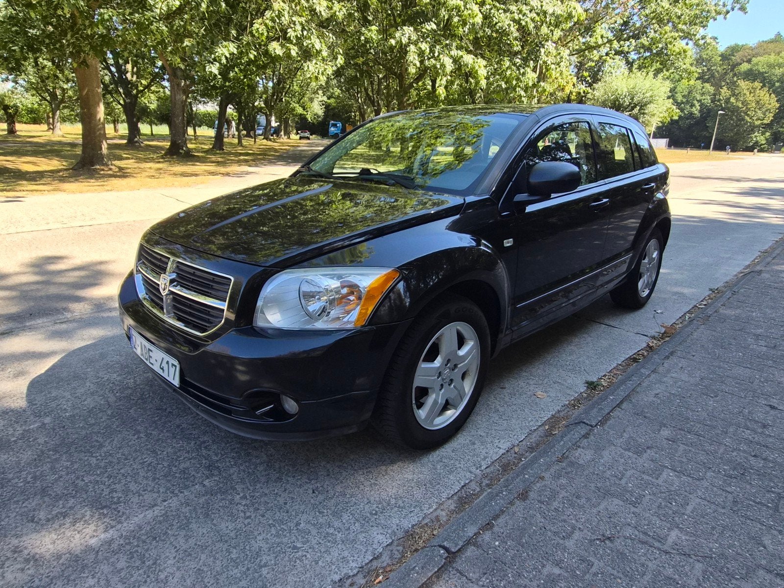 Dodge Caliber 2.0 TDI 141.000km, Auto's, Dodge, Caliber, Zwart, Bedrijf, 5 deurs
