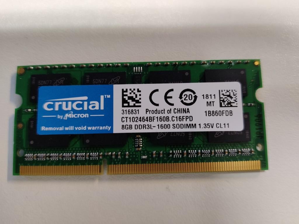 8GB DDR3L PC3L-1600 1,35V Geheugen, Computers en Software, Ophalen, 8 GB, DDR3, Zo goed als nieuw